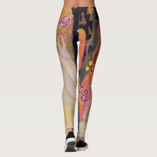 Gustav Klimt - Wasserläufe II Leggings (Rückseite)