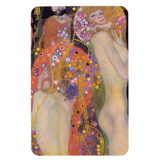 Gustav Klimt - Wasserläufe II Magnet (Vertikal)