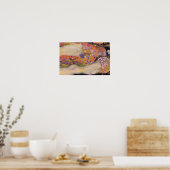 Gustav Klimt - Wasserläufe II Poster (Küche)