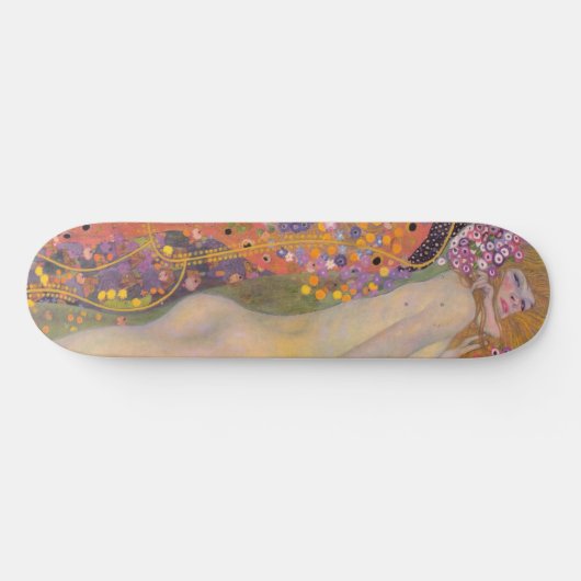 Gustav Klimt - Wasserläufe II Skateboard (Horizontal)