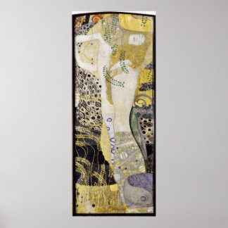 Gustav Klimt - Wasserschlangen Freundinnen Poster