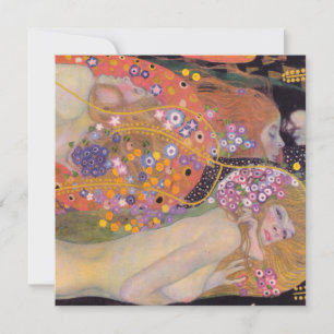 Gustav Klimt - Wasserschlangen II Einladung
