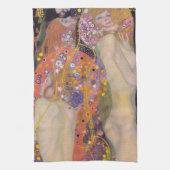 Gustav Klimt - Wasserschlangen II Geschirrtuch (Vertikal)