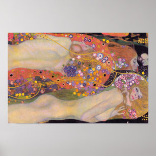 Gustav Klimt - Wasserschlangen II Poster