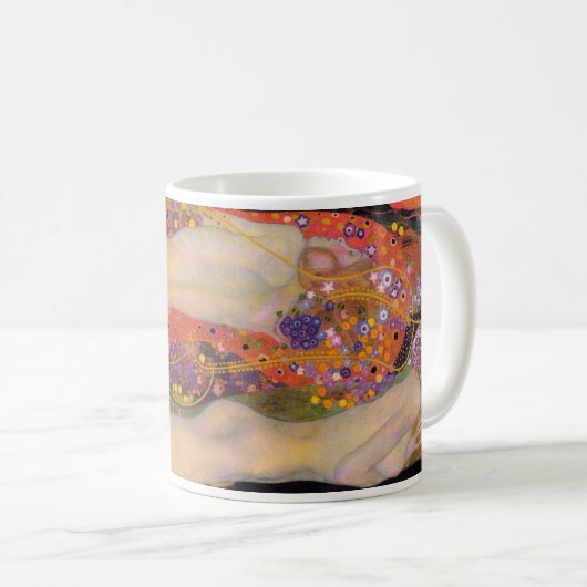 Gustav Klimt , “ Water Serpents II (girlfriends) ” Kaffeetasse (VorderseiteRechts)