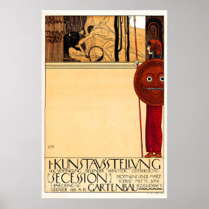 Gustav Klimt Wien Secession Poster Österreichische