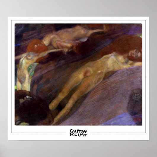 Gustav Klimt Zedign Art Poster #112 (Vorne)