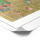 Gustav Klimt Zedign Art Poster #186 (Ecke)