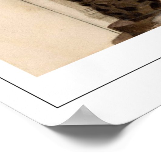 Gustav Klimt Zedign Art Poster #242 (Ecke)