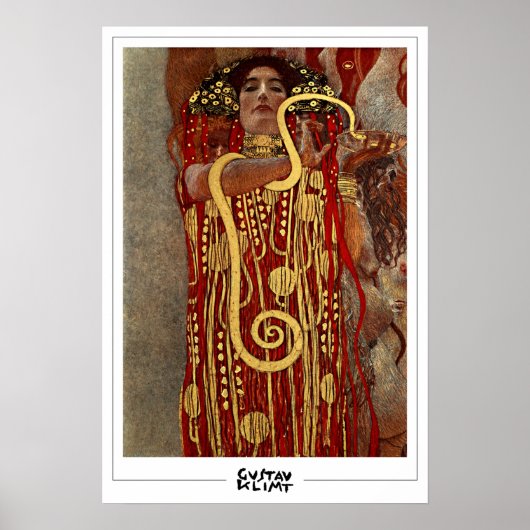 Gustav Klimt Zedign Art Poster #25 (Vorne)