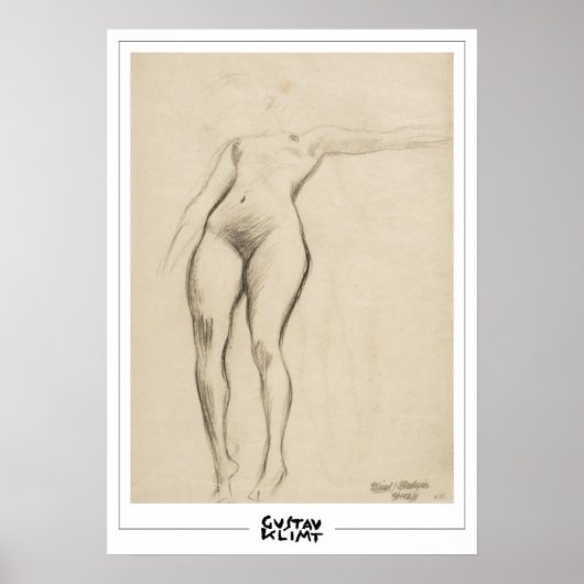 Gustav Klimt Zedign Art Poster #263 (Vorne)