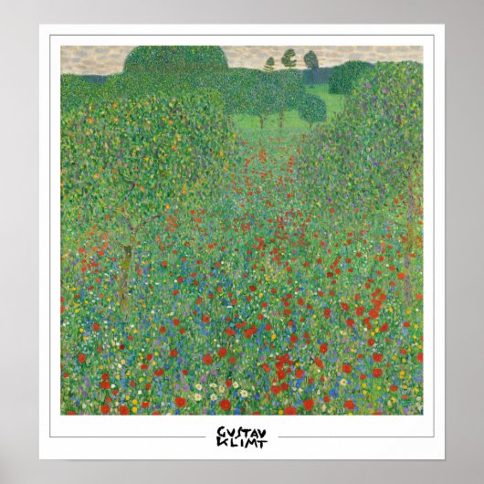Gustav Klimt Zedign Art Poster #3 (Vorne)