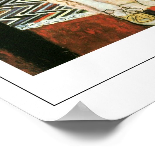 Gustav Klimt Zedign Art Poster #419 (Ecke)