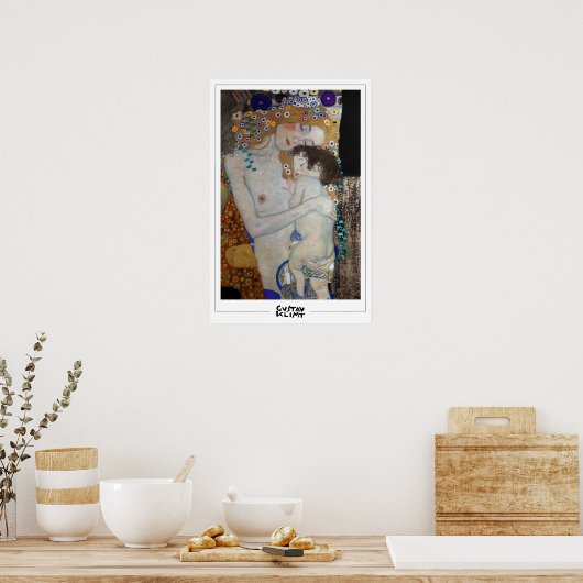 Gustav Klimt Zedign Art Poster #495 (Küche)