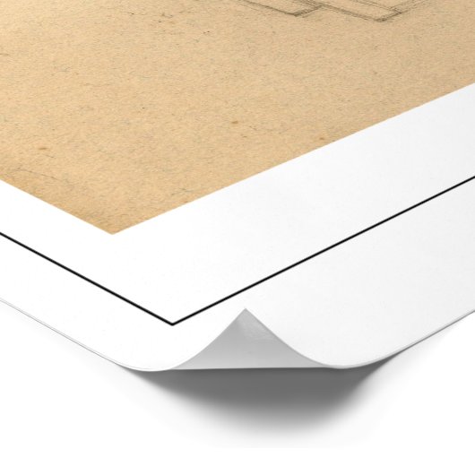 Gustav Klimt Zedign Art Poster #514 (Ecke)