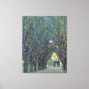Gustav Klimts Allee im Kammer Gemälde. Leinwanddruck