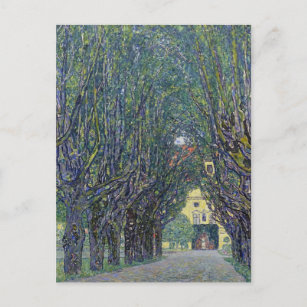 Gustav Klimts Allee im Kammer Gemälde. Postkarte