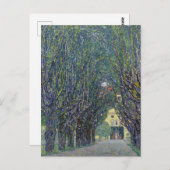 Gustav Klimts Allee im Kammer Gemälde. Postkarte (Vorne/Hinten)