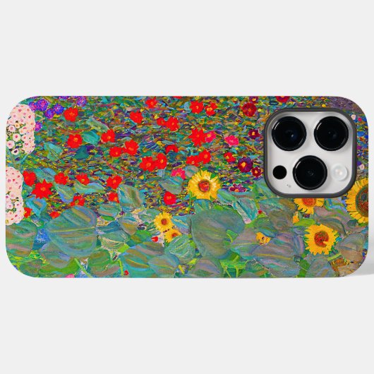 Gustav Klimts Bauerngarten mit Sonnenblumen Case-Mate iPhone Hülle (Rückseite (Horizontal))