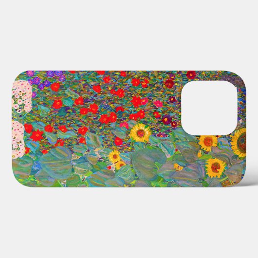 Gustav Klimts Bauerngarten mit Sonnenblumen Case-Mate iPhone Hülle (Rückseite (Horizontal))
