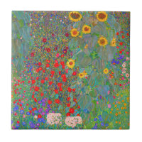 Gustav Klimts Bauerngarten mit Sonnenblumen