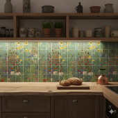 Gustav Klimts Bauerngarten mit Sonnenblumen Fliese