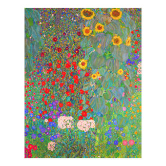 Gustav Klimts Bauerngarten mit Sonnenblumen Fotodruck