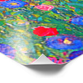 Gustav Klimts Bauerngarten mit Sonnenblumen Fotodruck (Ecke)