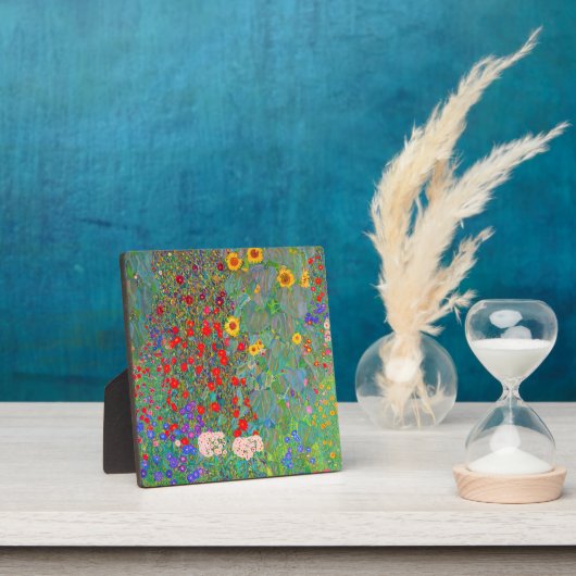 Gustav Klimts Bauerngarten mit Sonnenblumen Fotoplatte (InSitu)