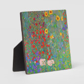 Gustav Klimts Bauerngarten mit Sonnenblumen Fotoplatte (Vorderseite)