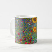 Gustav Klimts Bauerngarten mit Sonnenblumen Kaffeetasse (Vorderseite Links)