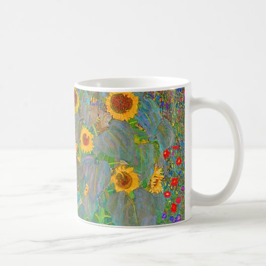 Gustav Klimts Bauerngarten mit Sonnenblumen Kaffeetasse (Rechts)
