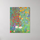 Gustav Klimts Bauerngarten mit Sonnenblumen Leinwanddruck (Vorderseite)