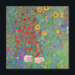 Gustav Klimts Bauerngarten mit Sonnenblumen Magnetkarte<br><div class="desc">Gustav Klimts Bauerngarten mit Sonnenblumen</div>