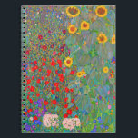 Gustav Klimts Bauerngarten mit Sonnenblumen Notizblock<br><div class="desc">Gustav Klimts Bauerngarten mit Sonnenblumenheft.</div>