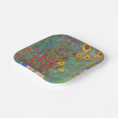 Gustav Klimts Bauerngarten mit Sonnenblumen Pappteller (Gewinkelt)