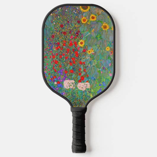 Gustav Klimts Bauerngarten mit Sonnenblumen Pickleball Schläger (Vorderseite)