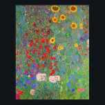 Gustav Klimts Bauerngarten mit Sonnenblumen Poster<br><div class="desc">Gustav Klimts Bauerngarten mit Sonnenblumenposter.</div>