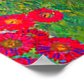 Gustav Klimts Bauerngarten mit Sonnenblumen Poster (Ecke)