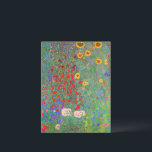 Gustav Klimts Bauerngarten mit Sonnenblumen Postkarte<br><div class="desc">Gustav Klimts Bauerngarten mit Sonnenblumen Postkarte.</div>