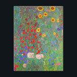 Gustav Klimts Bauerngarten mit Sonnenblumen Postkarte<br><div class="desc">Gustav Klimts Bauerngarten mit Sonnenblumen Postkarte .</div>