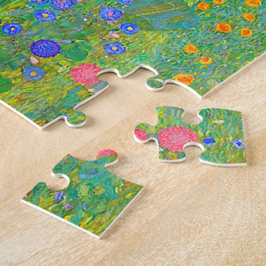 Gustav Klimts Bauerngarten mit Sonnenblumen Puzzle (Seite)
