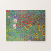 Gustav Klimts Bauerngarten mit Sonnenblumen Puzzle (Horizontal)