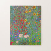 Gustav Klimts Bauerngarten mit Sonnenblumen Puzzle (Vertikal)