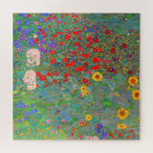 Gustav Klimts Bauerngarten mit Sonnenblumen Puzzle (Horizontal)