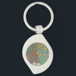 Gustav Klimts Bauerngarten mit Sonnenblumen Schlüsselanhänger<br><div class="desc">Gustav Klimts Bauerngarten mit Sonnenblumen Schlüsselanhänger.</div>