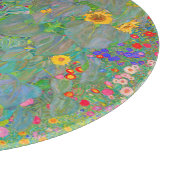 Gustav Klimts Bauerngarten mit Sonnenblumen Schneidebrett (Ecke)