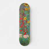 Gustav Klimts Bauerngarten mit Sonnenblumen Skateboard (Vorne)