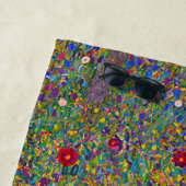 Gustav Klimts Bauerngarten mit Sonnenblumen Strandtuch (Beispiel)
