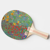 Gustav Klimts Bauerngarten mit Sonnenblumen Tischtennis Schläger (Seitenansicht)